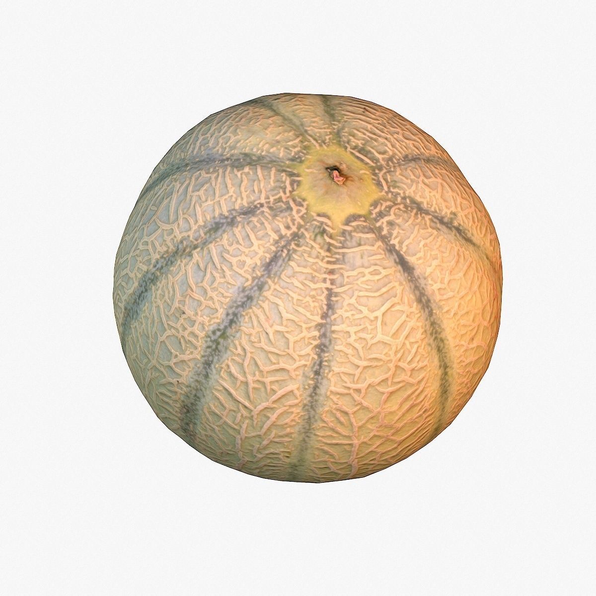 Melon Low-poly 3D model_7