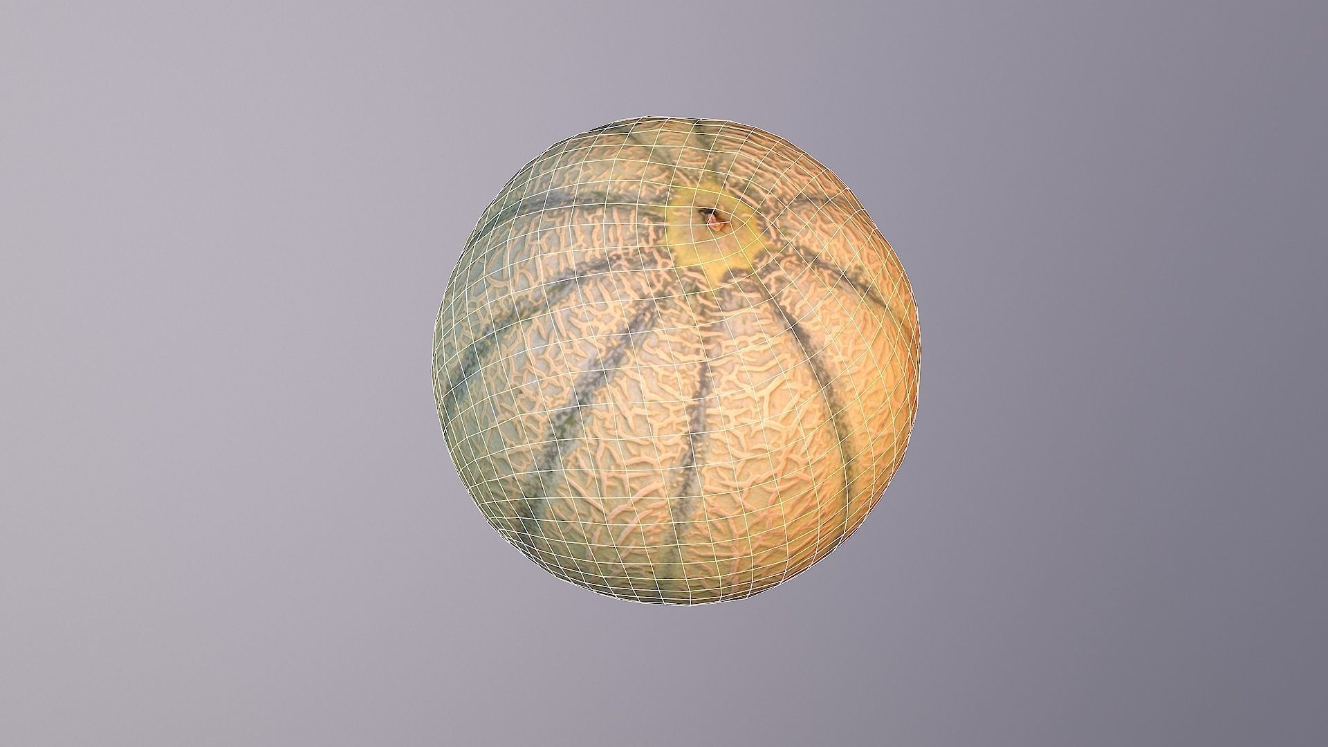 Melon Low-poly 3D model_5