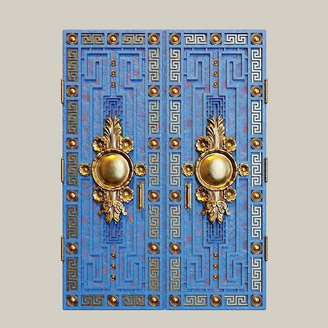 Door  Gates 01 3D model_9