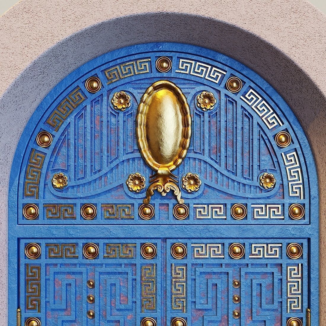 Door  Gates 01 3D model_7