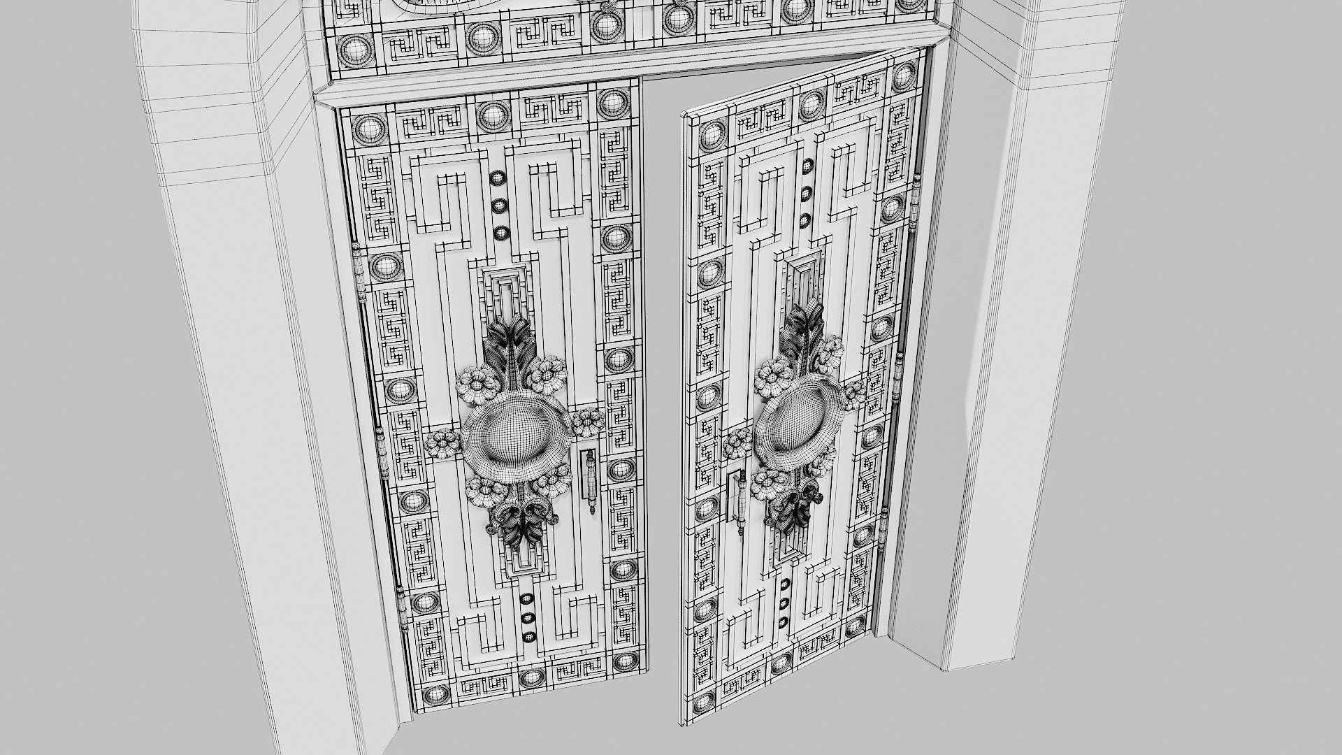 Door  Gates 01 3D model_1