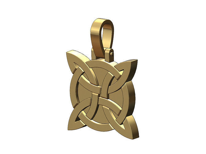 Gaelic knot pendant 3D print model