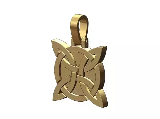 Gaelic knot pendant