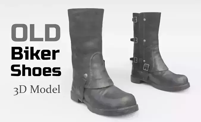 Old biker shoes