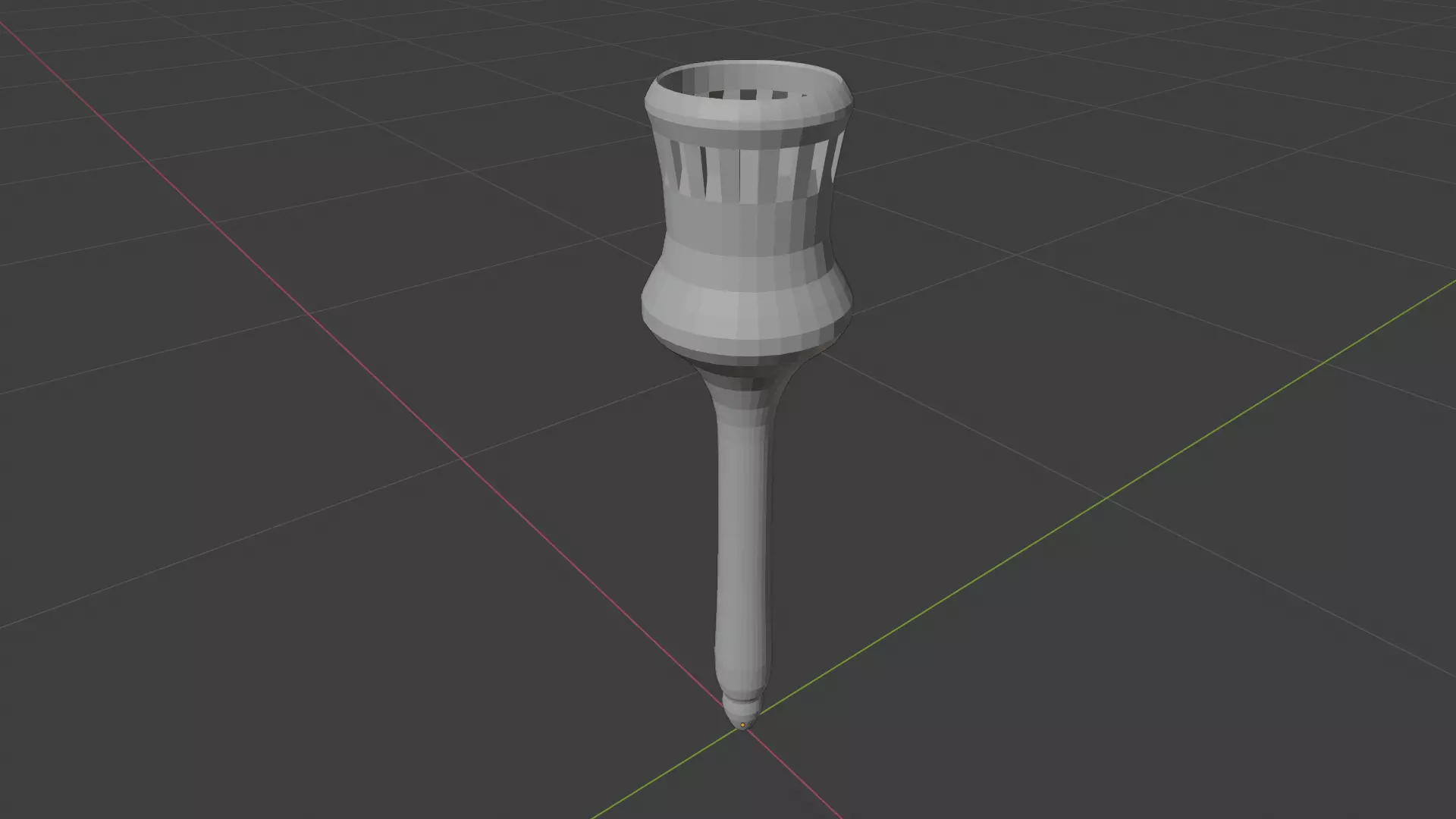 A Simple Torch Low-poly 3D model