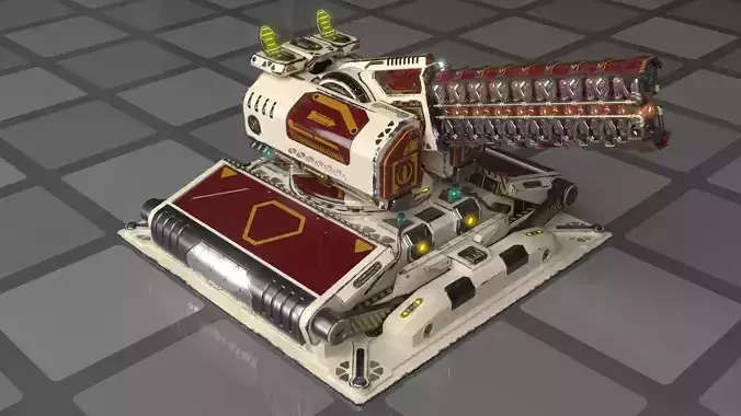 Imperial Medium Railgun 3D model