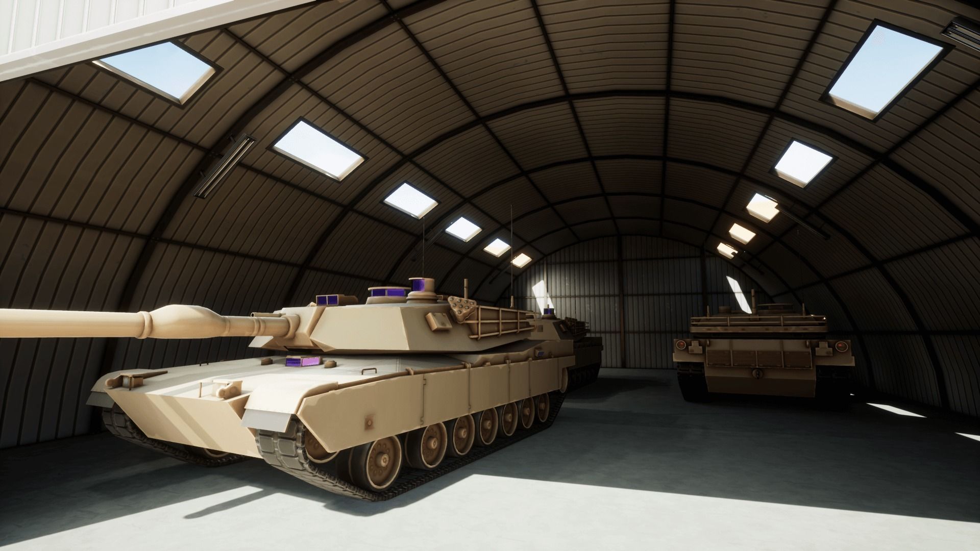 Military Base Stylized Environment Low-poly 3D model_19