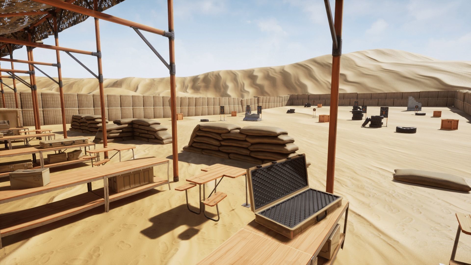 Military Base Stylized Environment Low-poly 3D model_22