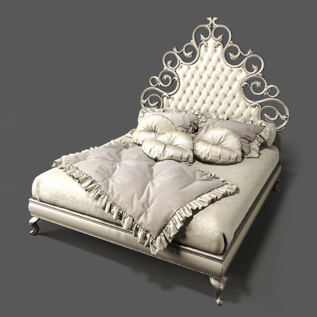 Classic Bed Collection Vol 01 15 Items  3D model_9