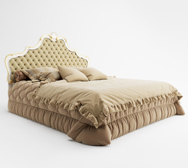 Classic Bed Collection Vol 01 15 Items  3D model_8