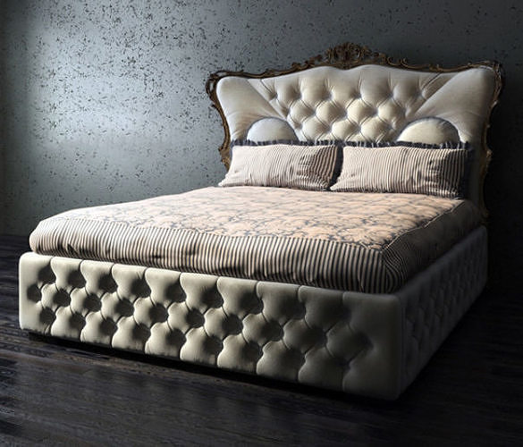 Classic Bed Collection Vol 01 15 Items  3D model 5