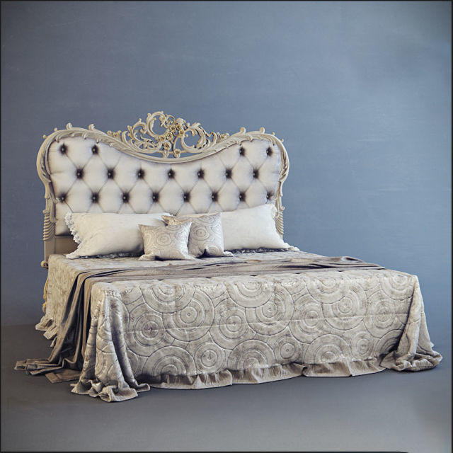 Classic Bed Collection Vol 01 15 Items  3D model_2