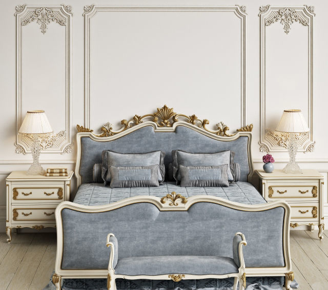 Classic Bed Collection Vol 01 15 Items  3D model_6
