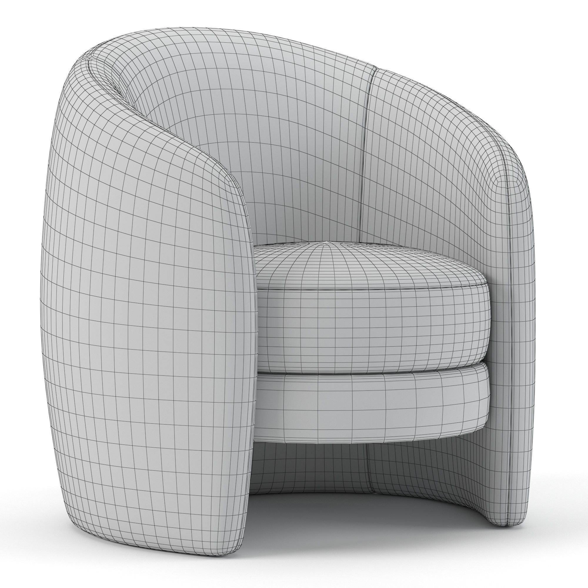 Crate and barrel Calder chair 3D model_5