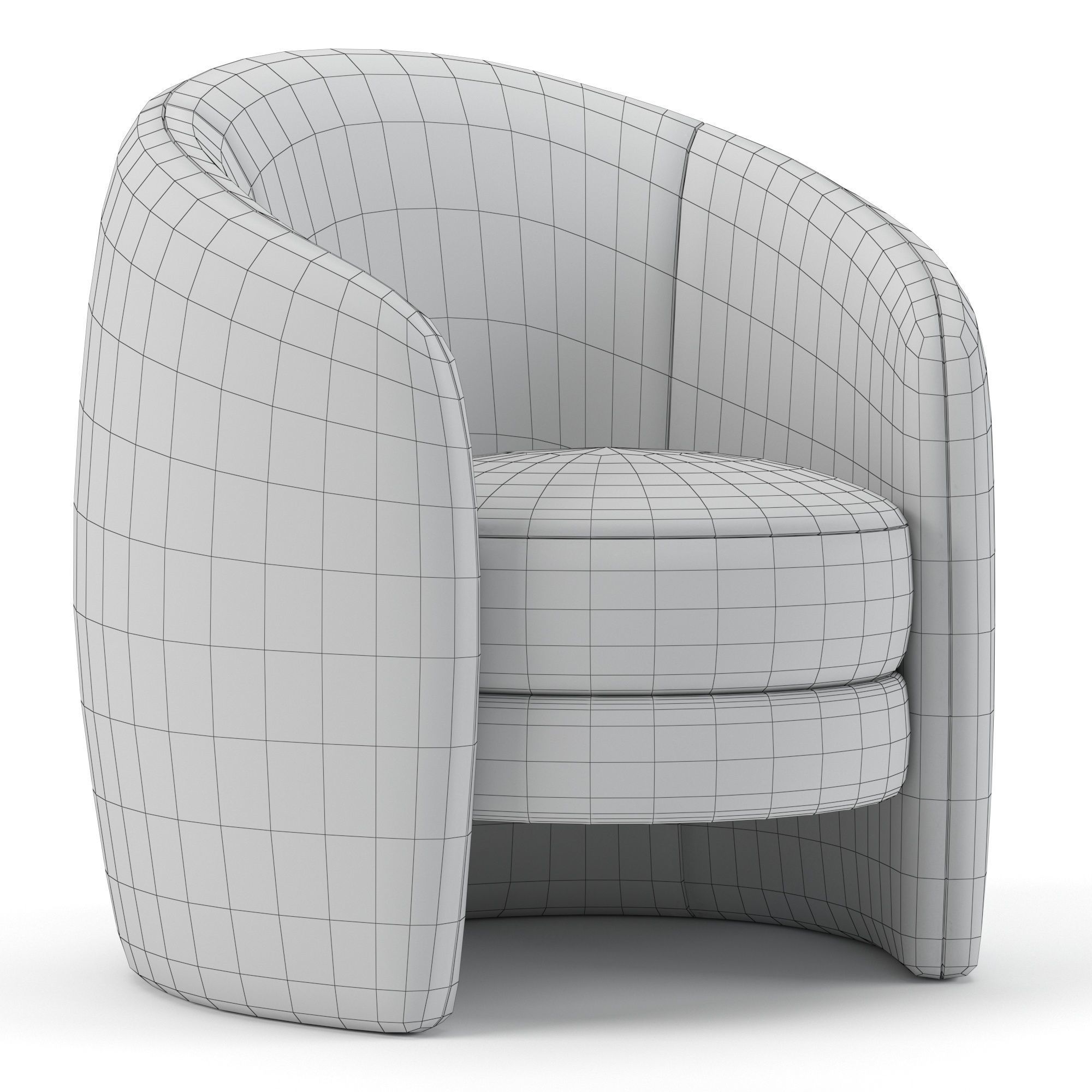 Crate and barrel Calder chair 3D model_4
