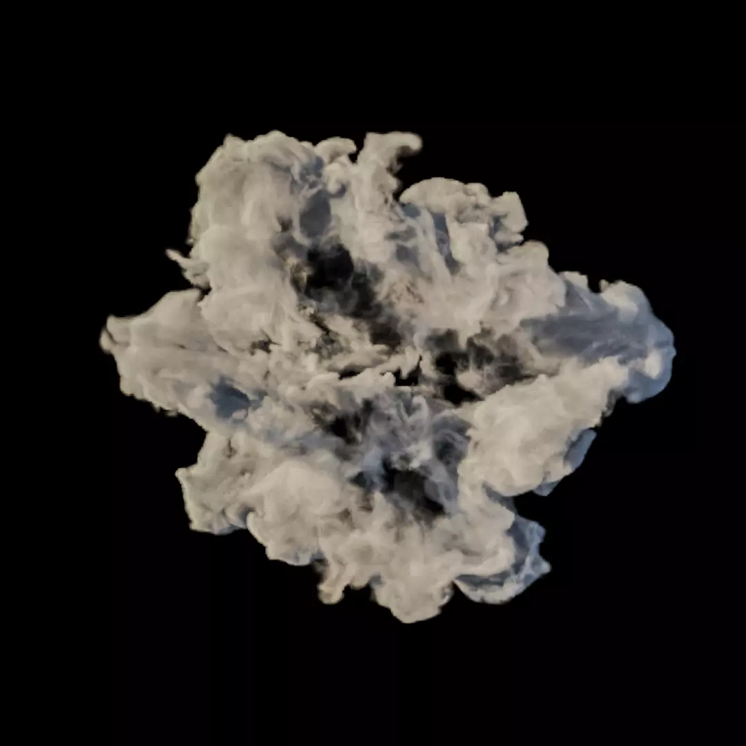 3D Animated Dust wave  explosion  3D model_0