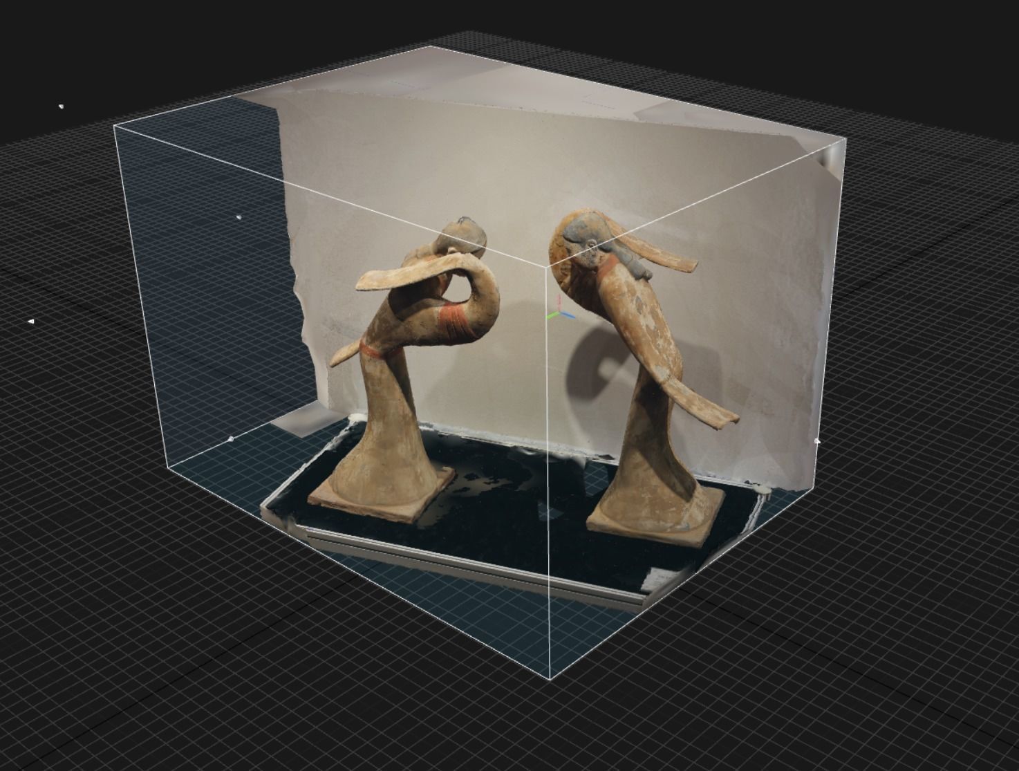 The sculpture of painted pottery figurines in Han Dynasty 3D print model_4