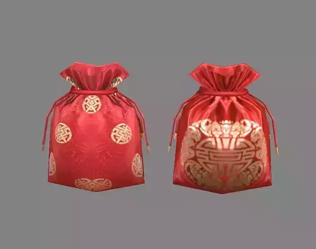 Cartoon Fu Bao - lucky bag - red wedding envelope - money bag