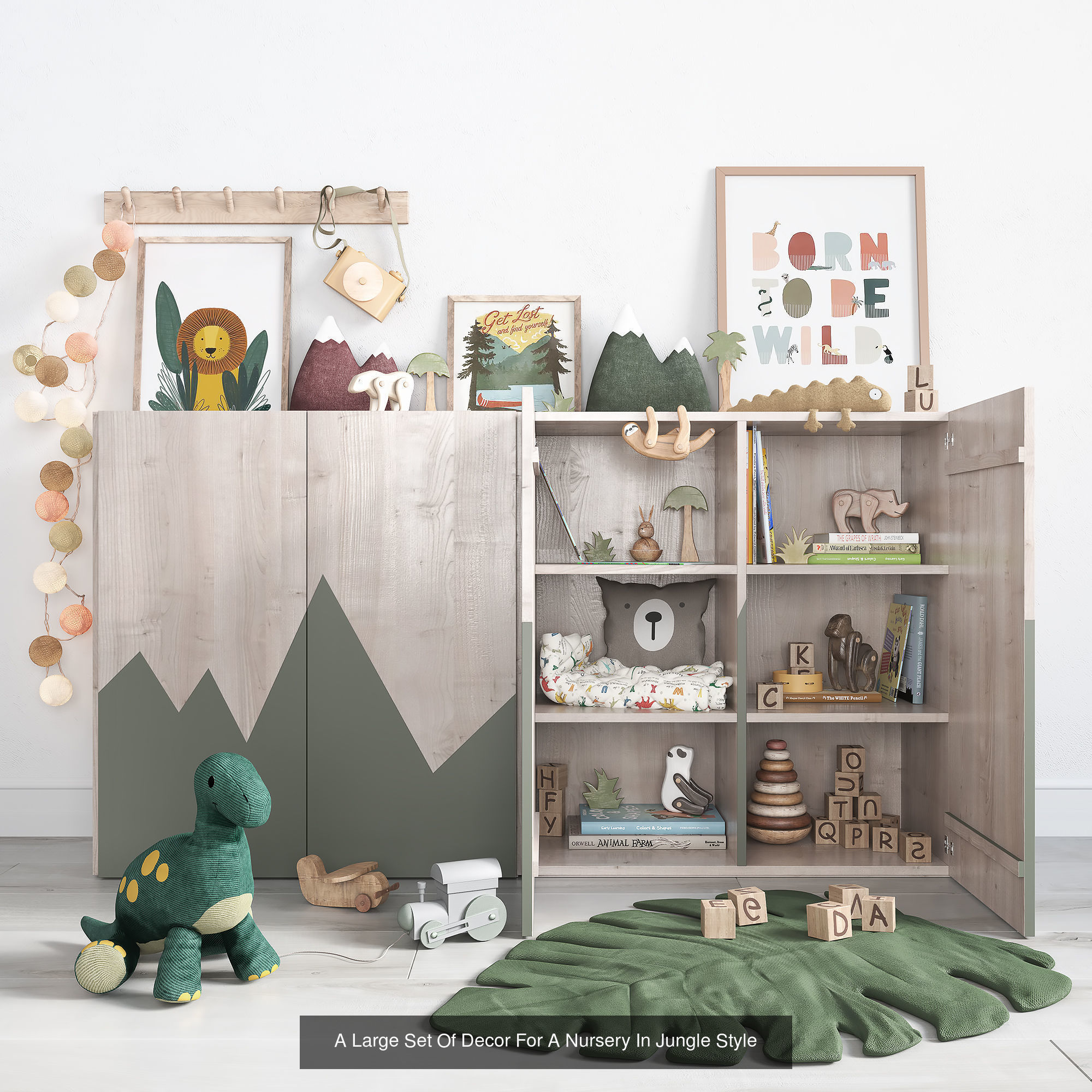 Furniture sets for children rooms 3D Model Collection_3