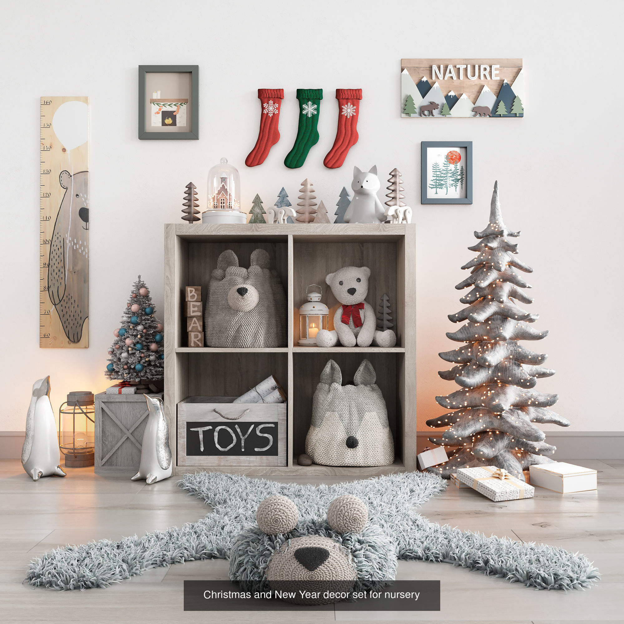 Furniture sets for children rooms 3D Model Collection_2