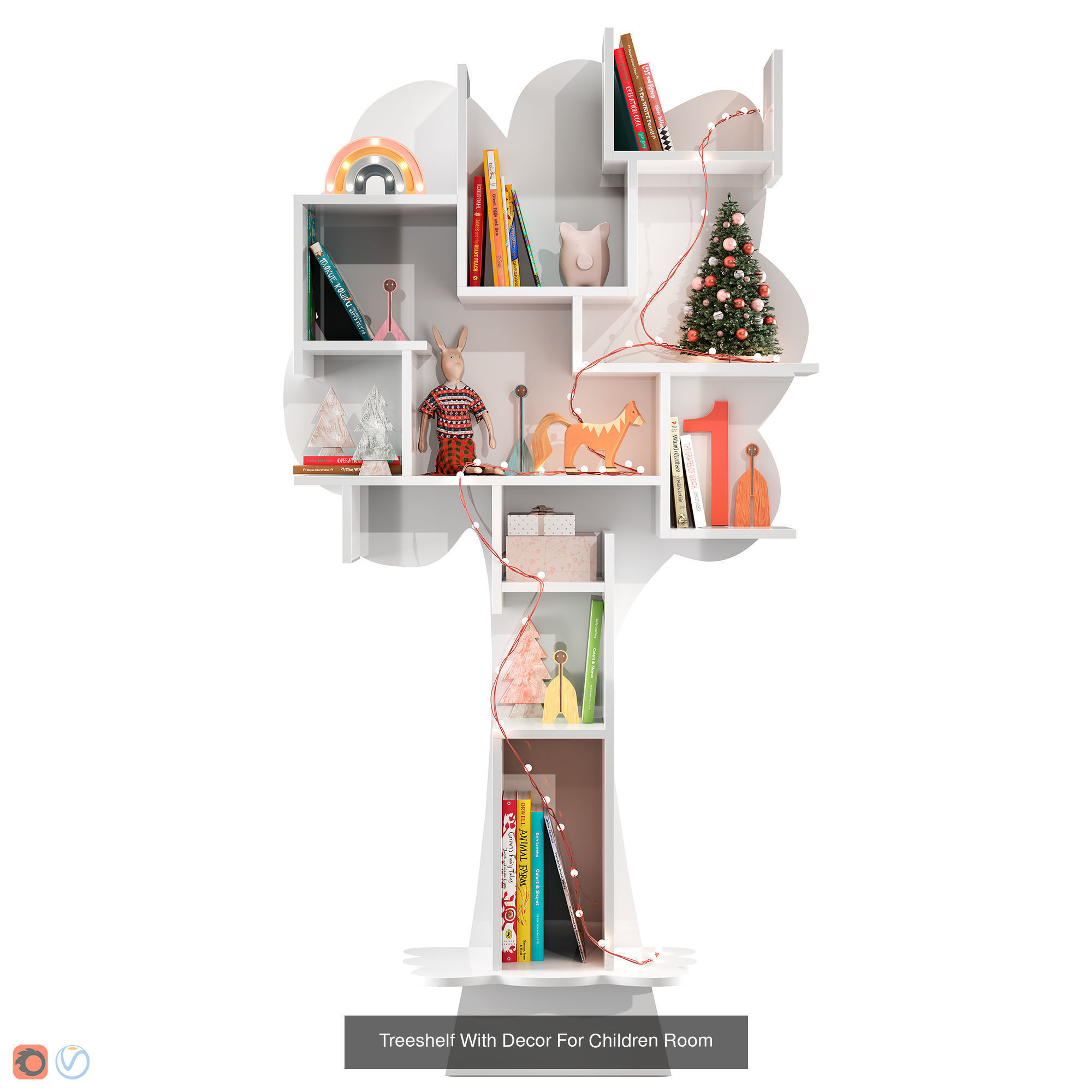 Furniture sets for children rooms 3D Model Collection_9