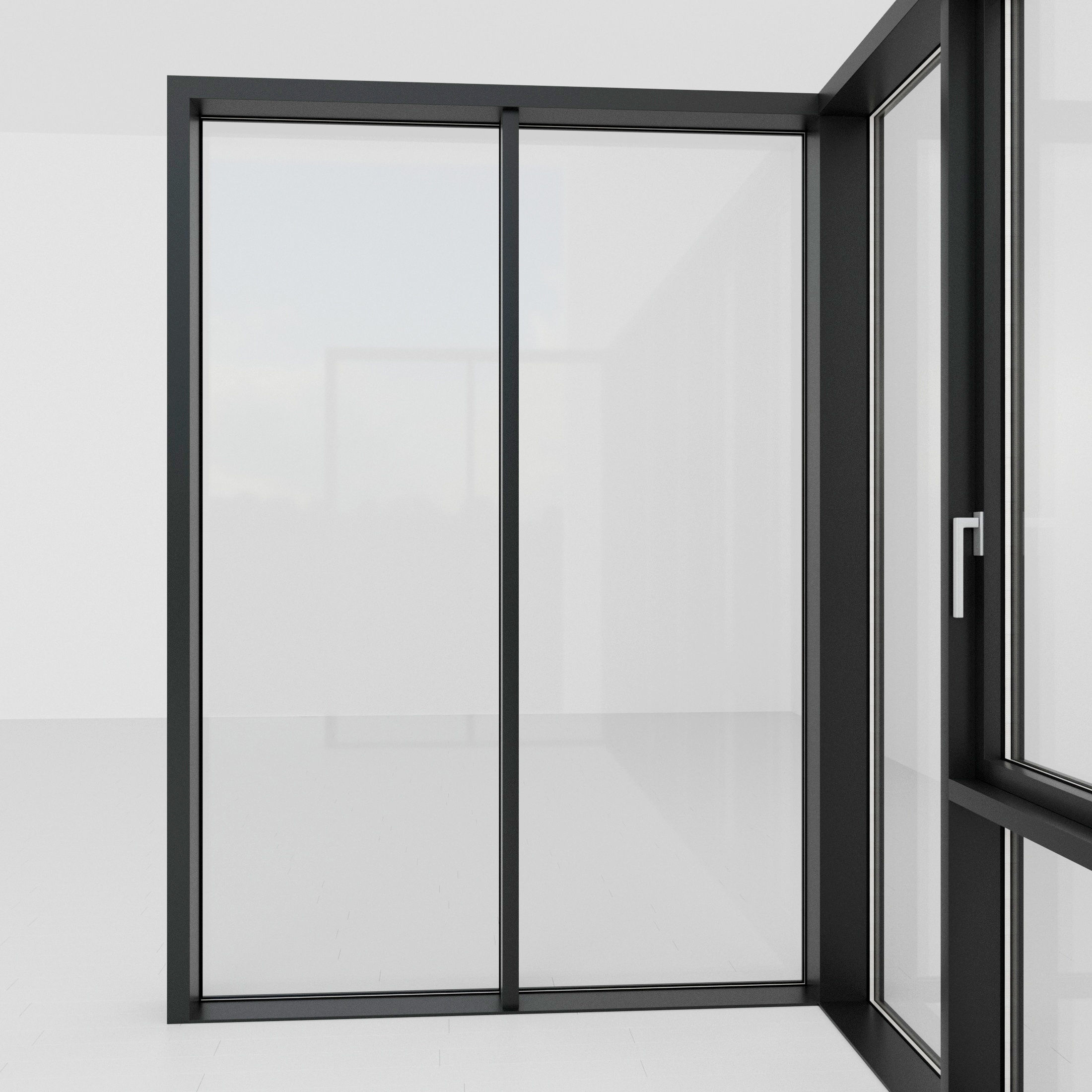 Panoramic glazing Stained glass 103 Low-poly 3D model_2