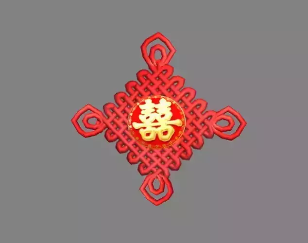 Cartoon Chinese Knot - Wedding Ornaments 