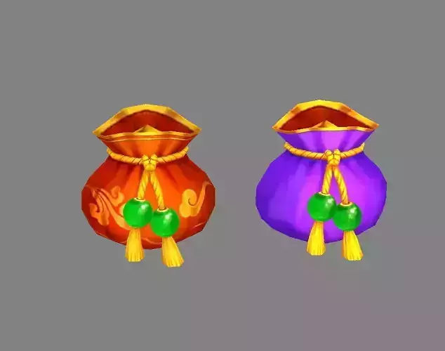 Cartoon Fu Bao - lucky bag - money bag