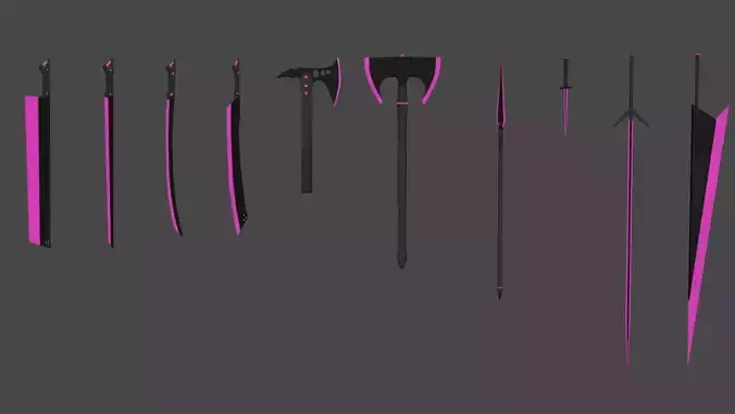 Set Neon Weapon