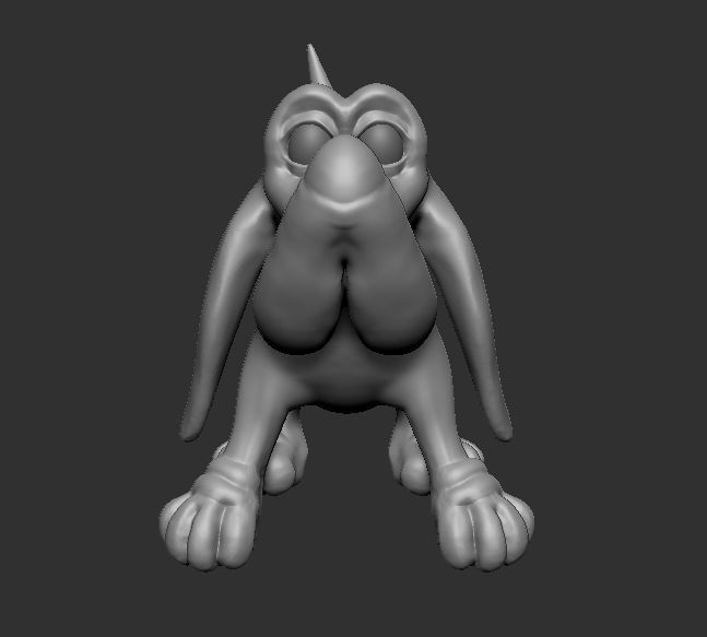 dog hig-poly 3D model_1