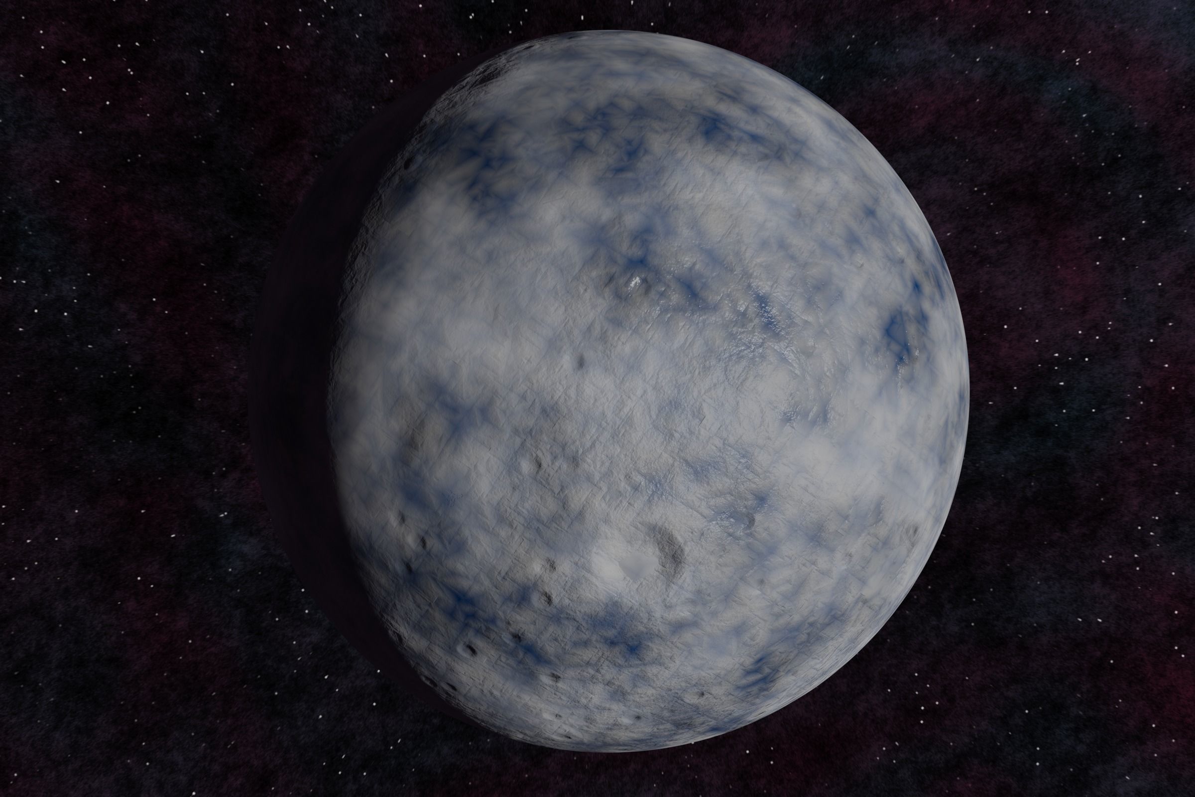 Ice planet 003-beta Low-poly 3D model_1