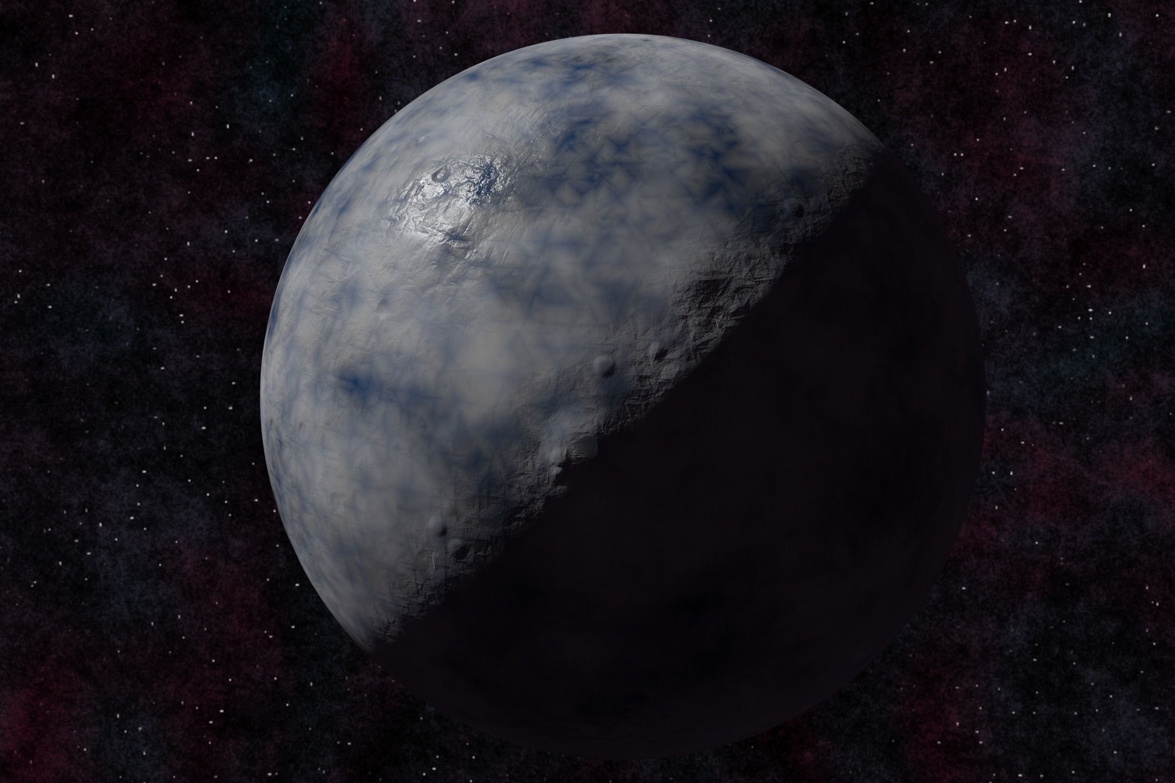 Ice planet 003-beta Low-poly 3D model_4