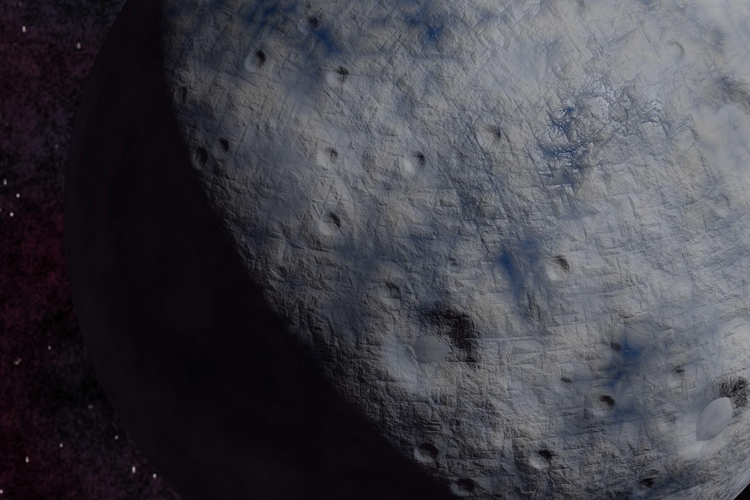 Ice planet 003-beta Low-poly 3D model_3