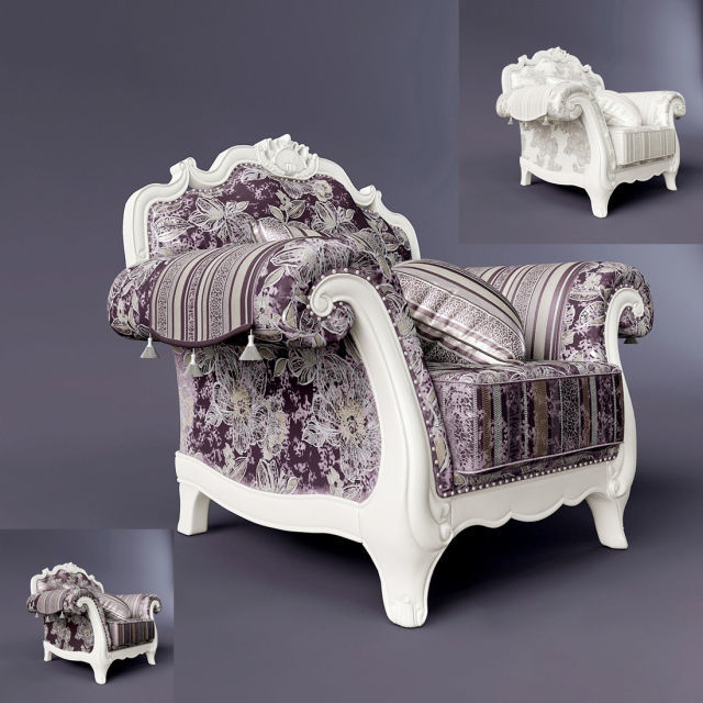 Classic Sofa and ArmChair Collection Vol 01    16 Items 3D model_16