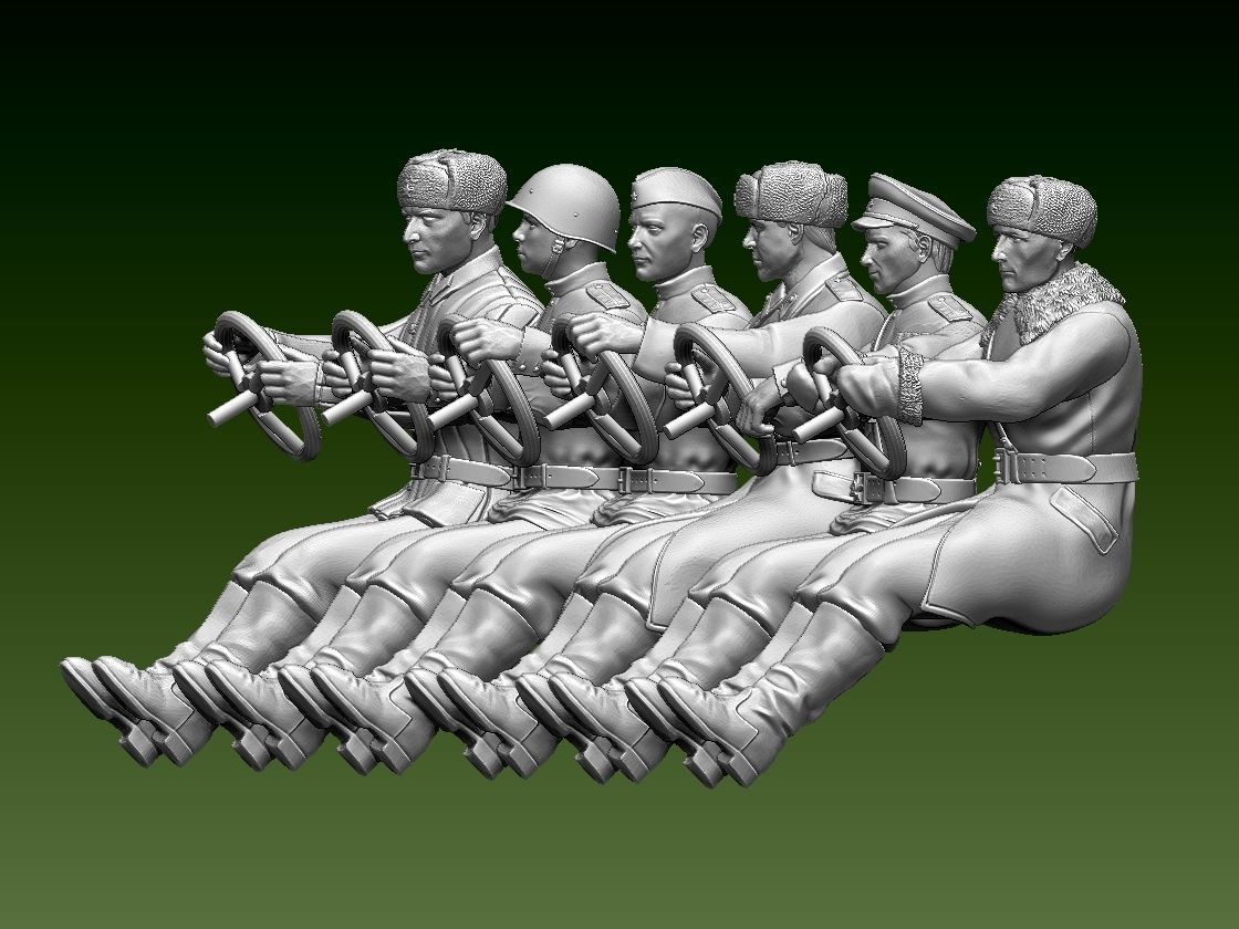 chauffeur ussr ww2 3D print model_3
