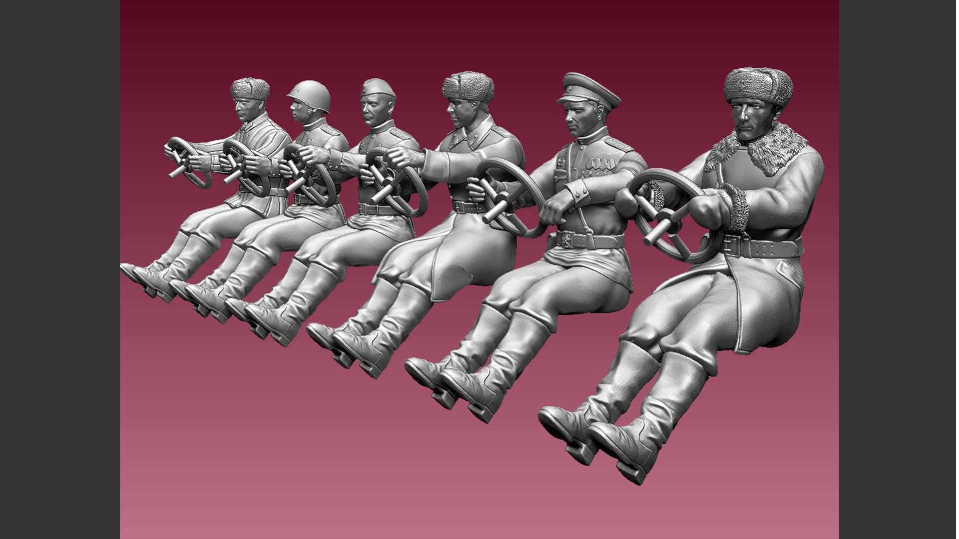 chauffeur ussr ww2 3D print model_16