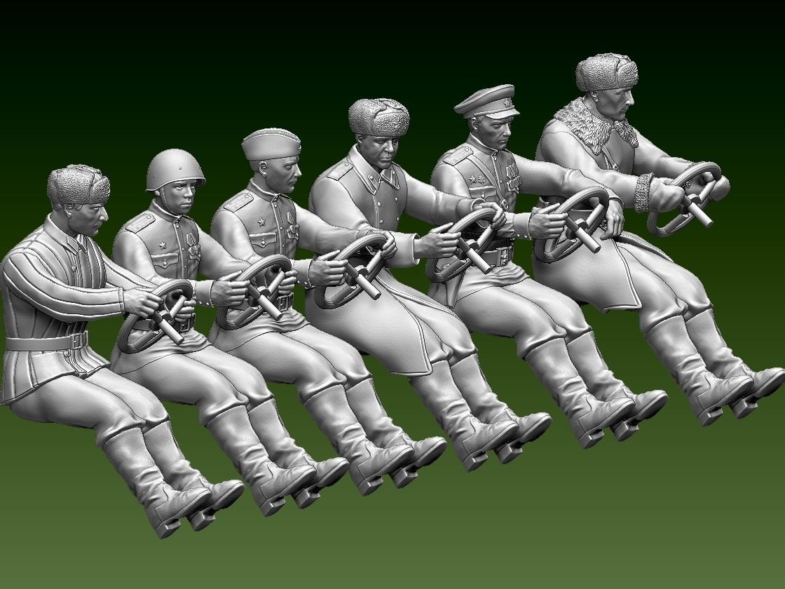 chauffeur ussr ww2 3D print model_2