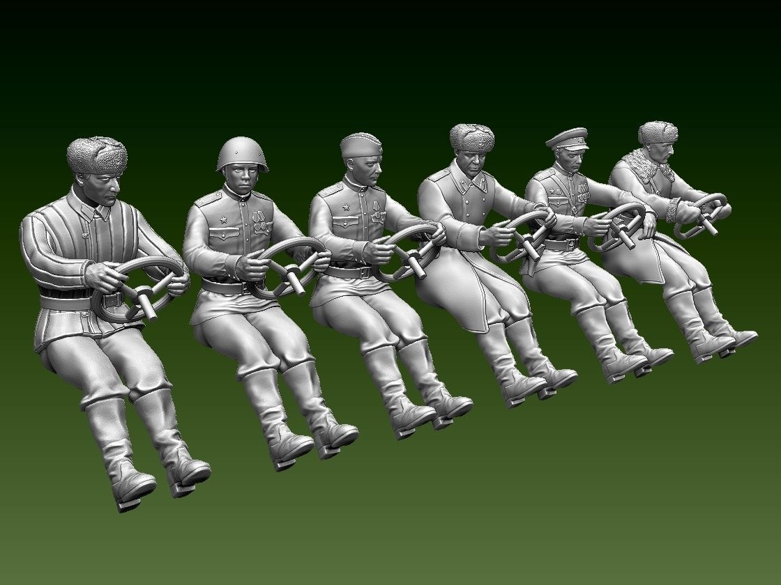 chauffeur ussr ww2 3D print model_1