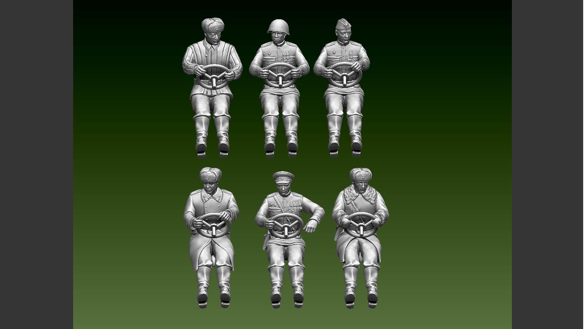 chauffeur ussr ww2 3D print model_22