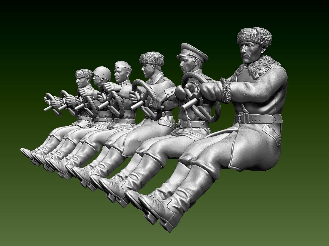 chauffeur ussr ww2 3D print model_5