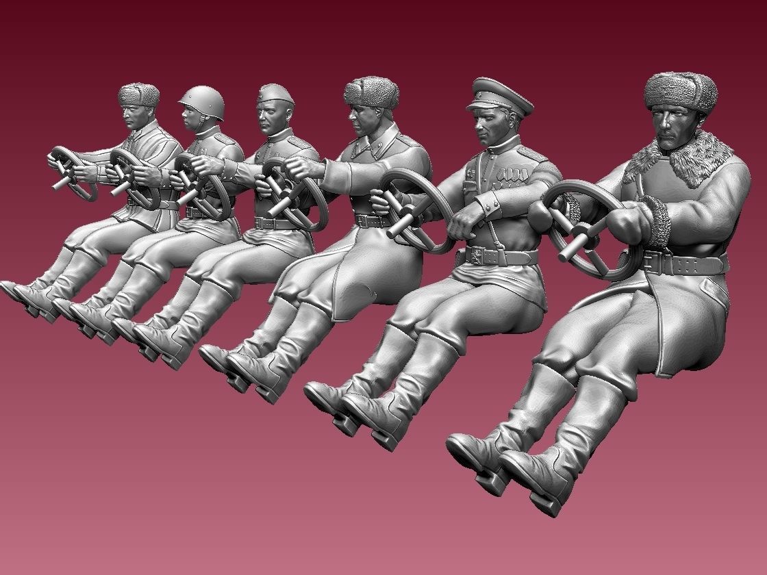 chauffeur ussr ww2 3D print model_13