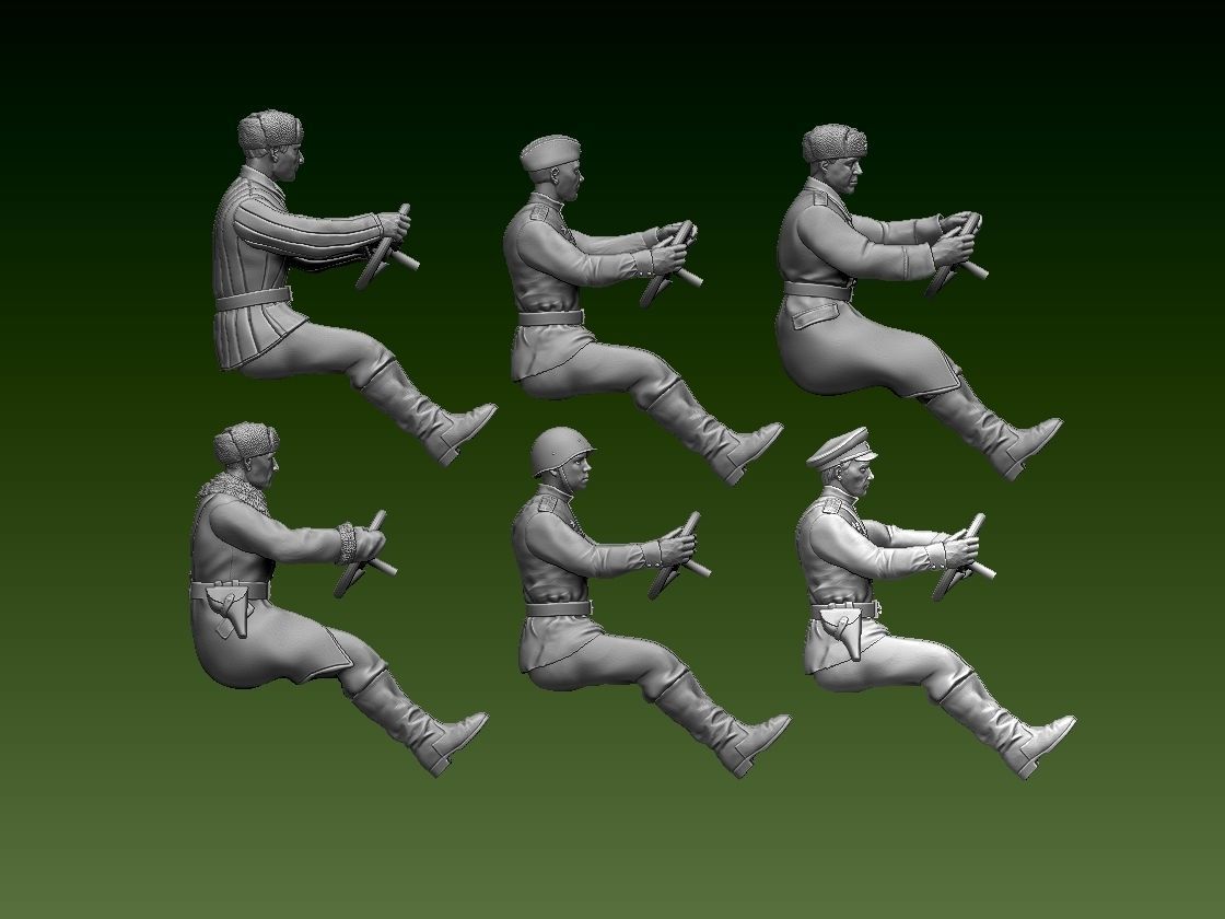 chauffeur ussr ww2 3D print model_9