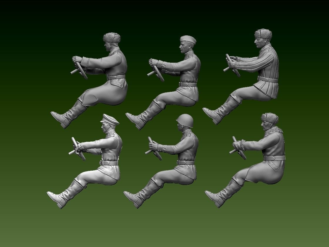 chauffeur ussr ww2 3D print model_7