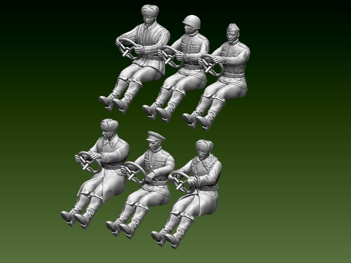 chauffeur ussr ww2 3D print model_4