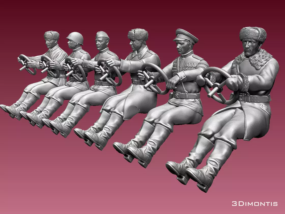chauffeur ussr ww2 3D print model_0