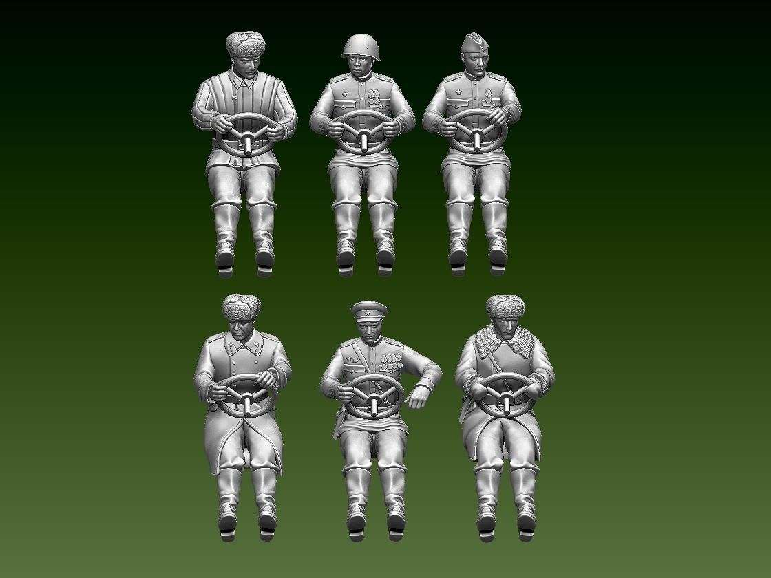 chauffeur ussr ww2 3D print model_6