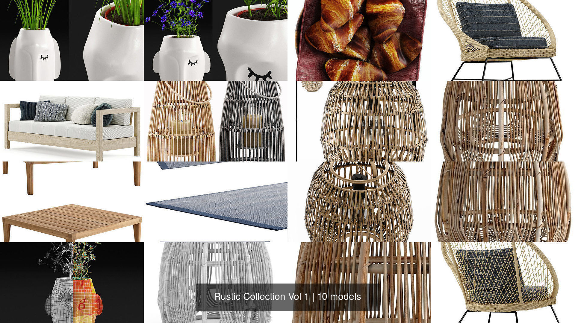 Rustic Collection Vol 1 VR / AR / low-poly | CGTrader