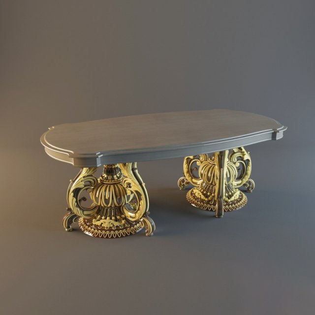 Classic Table Collection Vol 01 15 Items  3D model_3