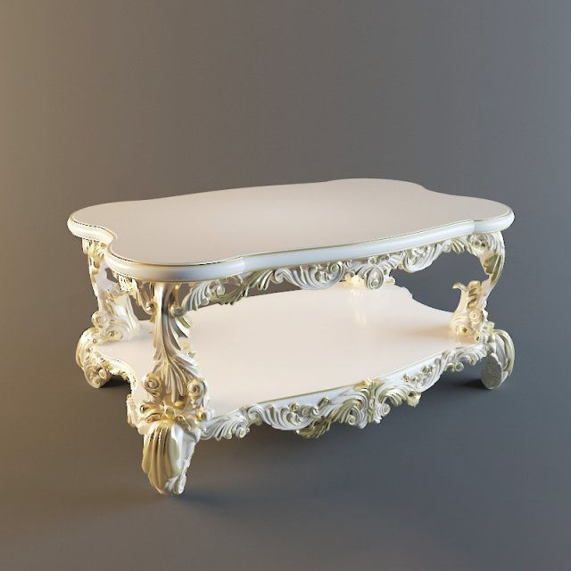 Classic Table Collection Vol 01 15 Items  3D model_1