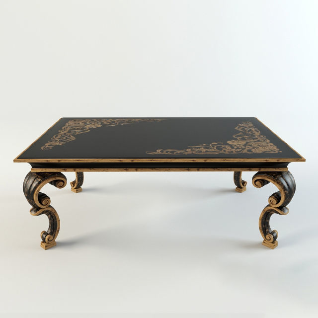 Classic Table Collection Vol 01 15 Items  3D model_5